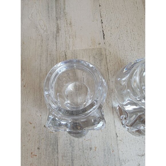 Heavy weighted glass Skull tea light holder Halloween set - Picture 5 of 12